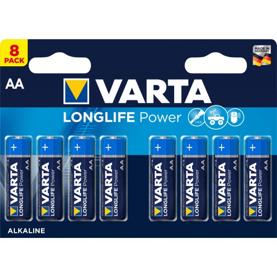 Varta Mignon 4906 121 418 LONGLIFE Power in 8er-Blister