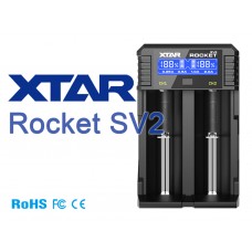 XTAR Rocket SV2 2-Schacht Schnellladegerät für Li-Ion und NIMH Akkus