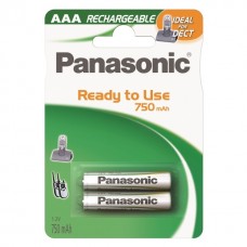 Panasonic Micro-Akku Dect Phone HHR-4MVE 750mAh NiMH in 2er-Blister